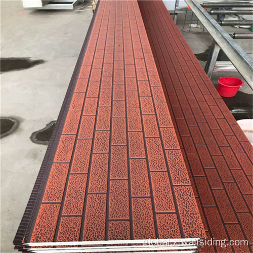 Standard Brick Texture Pu Sandwich Panels Insulated Pu Foam Sandwich Panel For Prefabricated House Manufactory